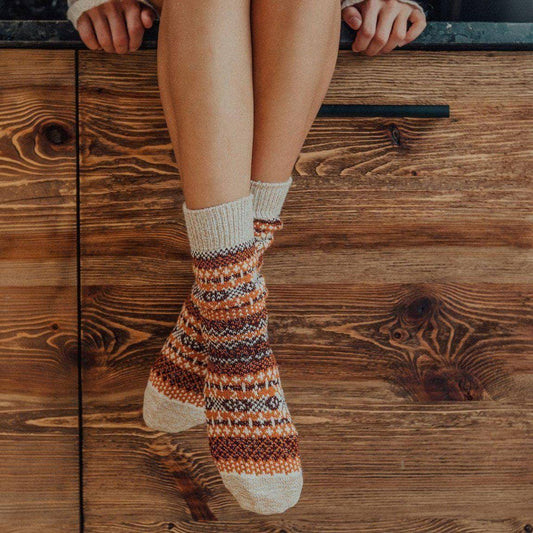 Cozy Socks - Pumpkin - Medium